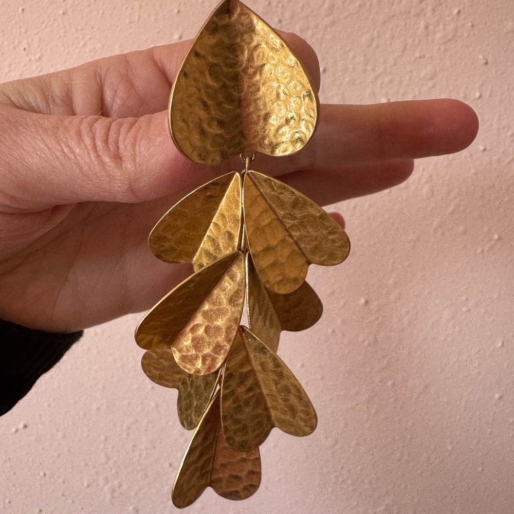Kate Spade Gold Statement Earrings - Picture 2 of 3